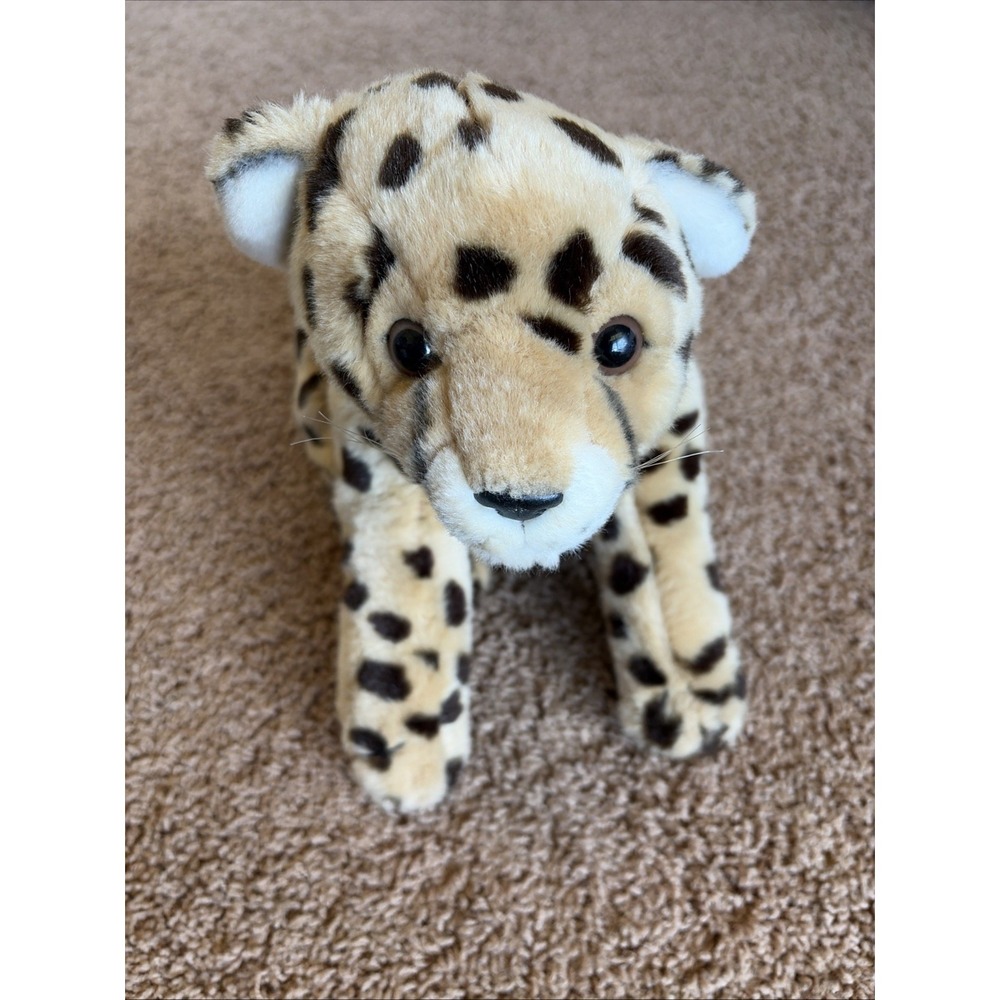 Animal Alley Leopard Cheetah Plush Stuffed Animal Toy Toys R Us Vintage 2000 Y2K